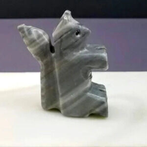 Carved Stone Squirrel, Soapstone Totem Animal, Spirit Animal Gift